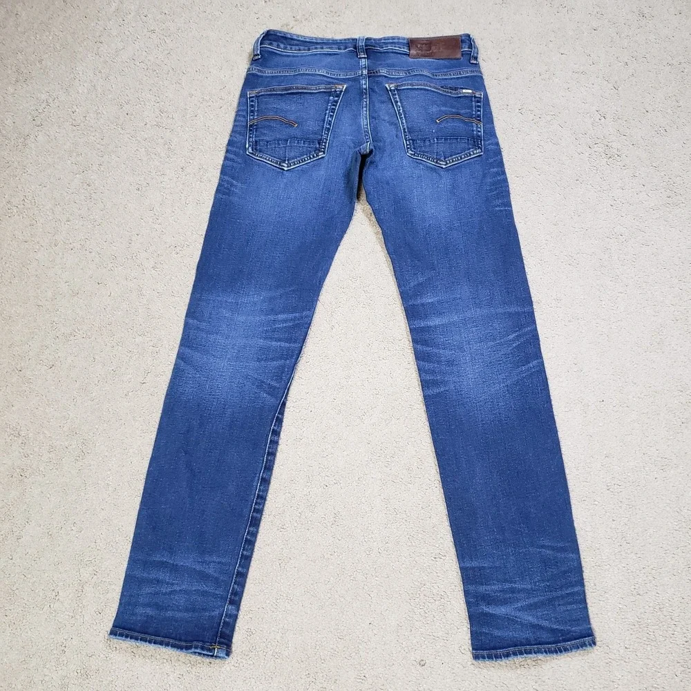 G-Star Raw 3301 Slim Fit Jeans Men 30x31* Blue Stretch Denim Pants Casual Modern
